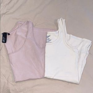 Tank top BUNDLE/ size small pink + cream
